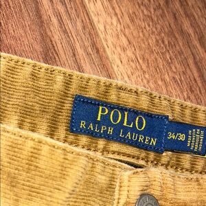 Polo by Ralph Lauren Men's Gold Corduroy Trousers